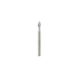 Amana Tool BURS-200 Flame Shape SC 1/8 D x 1/4 CH x 1/8 SHK x 1-1/2 Inch Long Double Cut SH Burr Bit