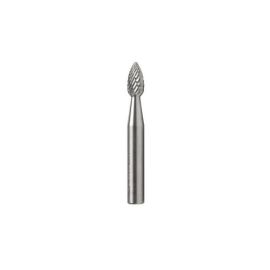 Amana Tool BURS-202 Flame Shape SC 1/4 D x 1/2 CH x 1/4 SHK x 2 Inch Long Double Cut SH Burr Bit