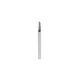 Amana Tool BURS-210 Radius Cone Shape SC 1/8 D x 3/8 CH x 1/8 SHK x 1-1/2 Inch Long Double Cut SL Burr Bit