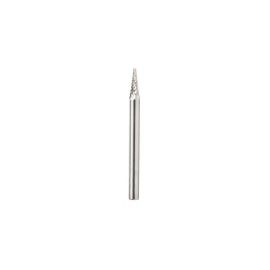 Amana Tool BURS-220 Pointed Cone Shape 12 Deg SC 1/8 D x 11/32 CH x 1/8 SHK x 1-1/2 Inch Long Double Cut SM Burr Bit