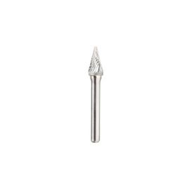 Amana Tool BURS-224 Pointed Cone Shape 14 Deg SC Head 3/8 D x 5/8 CH x 1/4 SHK x 2-1/2 Inch Long Double Cut SM Burr Bit