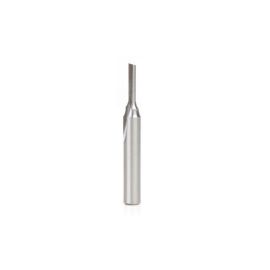 Amana Tool HSS1500 Plastic Cutting, Single Straight O Flute 1/8 D x 1/2 CH x 1/4 SHK x 2 Inch Long High Speed Steel (HSS) Router Bit