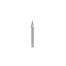 Amana Tool 40784 Solid Carbide Carving Liner 22 Deg x 1/4 D x 0.648 CH x 1/4 SHK x 2-1/2 Inch Long Single Flute Router Bit