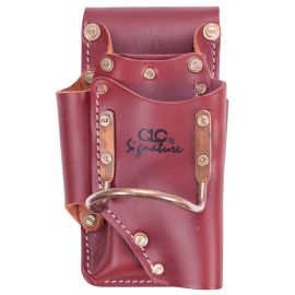 Custom LeatherCraft 21465 4 Pocket Heavy Duty Leather Hammer/Tool Holder