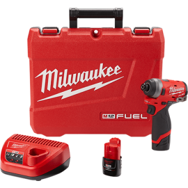 Milwaukee 2553-22 M12 FUEL™ 1/4" Hex Impact Driver Kit