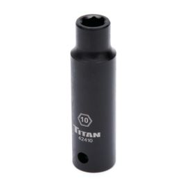 Titan 42410 10mm 1/2in Dr. 6pt MM Impact Socket