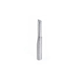 Amana Tool 43508 Solid Carbide Single O Flute, Plastic Cutting 1/4 D x 3/4 CH x 1/4 SHK x 2 Inch Long Router Bit