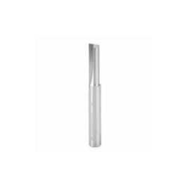 Amana Tool 43716 Solid Carbide Single Flute Straight Plunge High Production 1/4 D x 3/4 CH x 1/4 SHK x 2 Inch Long Router Bit