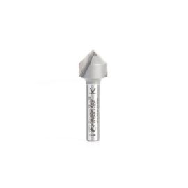 Amana Tool 45704M Carbide Tipped V Groove 90 Deg x 12.7mm D x 12.7mm CH x 6mm SHK Router Bit