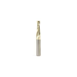 Amana Tool 46042 Solid Carbide Spiral 3/16 Dia x 5/8 Cut Height x 1/4 Shank x 2 Inch Long Composite, Fiberglass & Phenolic Cutting ZrN Coated 2 Flute Up-Cut Router Bit