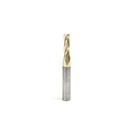 Amana Tool 46092 Solid Carbide Spiral 3/16 Dia x 5/8 Cut Height x 1/4 Shank x 2 Inch Long Composite, Fiberglass & Phenolic Cutting ZrN Coated 3 Flute Up-Cut Router Bit