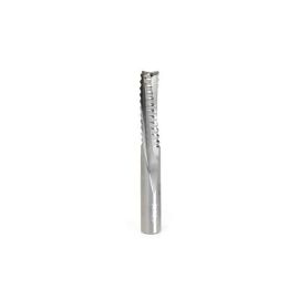 Amana Tool 46223 Solid Carbide Roughing Spiral 3 Flute Chipbreaker 3/8 Dia x 1-1/4 Cut Height x 3/8 Shank x 3 Inch Long Down-Cut Router Bit