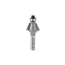 Amana Tool 47206 Carbide Tipped Bevel Laminate Trim 25 Deg Angle x 3/4 D x 7/16 CH x 1/4 Inch SHK w/ Ball Bearing Router Bit