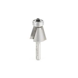 Amana Tool 49409 Carbide Tipped Lansen Stainless Steel Edge Sink 15 Deg Bevel x 7/8 D x 7/8 CH x 1/4 Inch SHK Router Bit