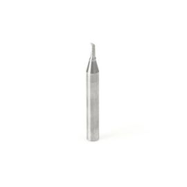 Amana Tool 51416 CNC SC Spiral O Single Flute, Plastic Cutting 1/8 D x 1/4 CH x 1/4 SHK x 2 Inch Long Up-Cut Router Bit with Mirror Finish