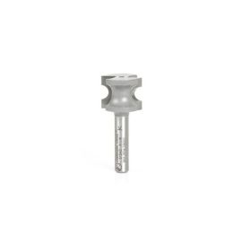 Amana Tool 51543 Carbide Tipped Bullnose 1/8 Radius x 23/32 Dia x 9/16 Cut Height x 1/4 Inch Shank Router Bit