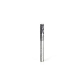 Amana Tool 51593 Solid Carbide Spiral CNC Variable Helix for Stainless Steel, Steel, Titanium, Cast Iron and Cermet with AlTiN Coating 4-Flute x 1/4 Dia x 5/8 Cut Height x 1/4 Shank x 2-1/2 Inches Long Up-Cut CNC Square Bottom End Mill