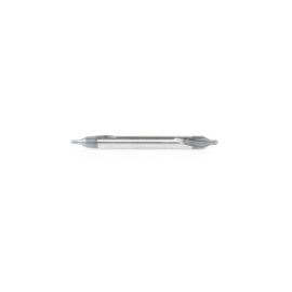 Amana Tool 51670 118 Deg Point Center Drill High Performance SC AlTiN Coated 60 Deg Double End Drill 2-Flute 3/16 D x 5/64 CH x 3/16 SHK x 2 Inch Long Countersink