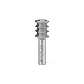 Amana Tool 54212 Carbide Tipped Triple Bead 1/8 R x 7/8 D x 1 Inch CH x 1/2 SHK Router Bit