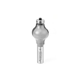 Amana Tool 54269 Carbide Tipped Handrail 1/8 x 1/2 R x 1-1/4 D x 1-1/2 CH x 1/2 Inch SHK w/ Lower Ball Bearing Router Bit