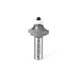 Amana Tool 57152 Carbide Tipped Corner Rounding with Ultra-Glide BB Guide Solid Surface 1-1/8 D x 1/2 CH x 5/16 R x 1/2 Inch SHK Router Bit