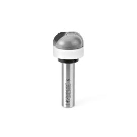 Amana Tool 57232 Carbide Tipped Cove and Backsplash with Ultra-Glide Radius Bearing Solid Surface 1-1/8 D x 1/2 CH x 3/8 R x 1/2 Inch SHK Router Bit