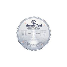 Amana Tool 610801 Carbide Tipped Fine Cut-Off and Crosscut 10 Inch D x 80T TCG, 10 Deg, 5/8 Bore, Circular Saw Blade