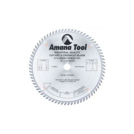 Amana Tool 612720 Carbide Tipped Cut-Off and Crosscut 12 Inch D x 72T ATB, 10 Deg, 1 Inch Bore, Circular Saw Blade