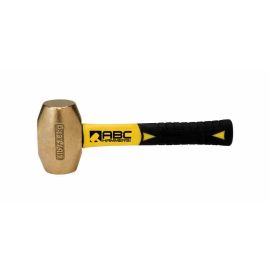 ABC Hammers ABC4BFS 4 LB. BRASS HAMMER WITH 8" FIBERGLASS HANDLE