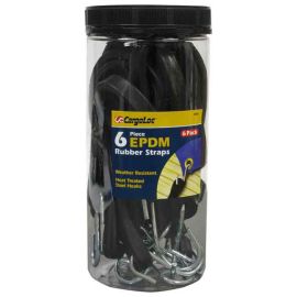 CargoLoc 84097 EPDM Rubber Straps with Steel Hooks - 6 pcs.