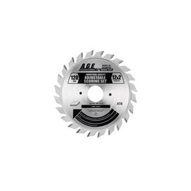 AGE MD120-T20 Industrial Carbide Tipped Adjustable Scoring Sets Saw Blade 120 mm Diam 50 mm Bore