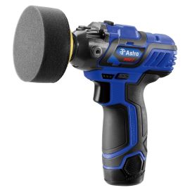 Astro Pneumatic 3027 12V 3" Mini Cordless Pistol Polisher with 2 Batteries