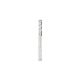 Amana Tool BURS-098 Cylindrical Shape SC Head 1/8 D x 9/16 CH x 1/8 SHK x 1-1/2 Inch Long Double Cut SA Burr Bit