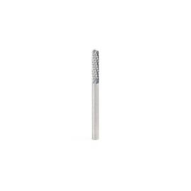 Amana Tool BURS-118 Radius Cylinder SC Head 1/8 D x 9/16 CH x 1/8 SHK x 1-1/2 Inch Long Double Cut SC Burr Bit