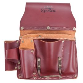 Custom LeatherCraft 21485 11 Pocket Pro Drywaller's Heavy Duty Leather Tool Pouch