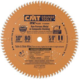 CMT P10080N 10-in. ITK Plus non-ferrous metal and Composite Decking saw blade