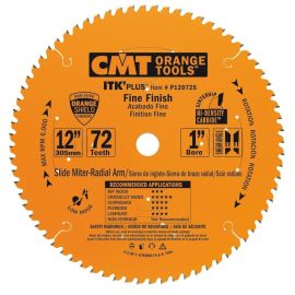 CMT P12072S ITK Plus Finish Sliding Compound Saw Blade | Dynamite Tool