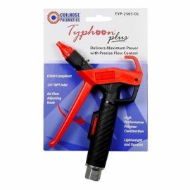 Coilhose TYP-2505-DL Typhoon® Plus Blowgun w/ Flow Control (OSHA Compliant)