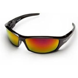 Edge SRAP119 Black Aqua Precision Red Mirror Lens Reclus Safety Glasses