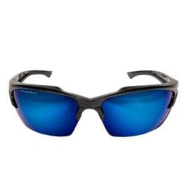 Edge SDK218 Black/Polarized Aqua Precision Blue Mirror Lens