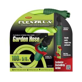 Legacy HFZG5100YWS Flexzilla Garden Hose, 5/8"  x 100'  w/SwivelGrip | Dynamite Tool