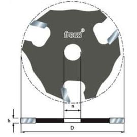 Freud 56-108 Three Wing Slotting Cutters