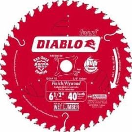 Freud D0641X 6-1/2" x 40 Tooth Diablo Finishing Circular Saw Blade w/ Diamond Knockout