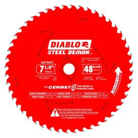 Diablo D0748CFA  7-1/4 in. x 48 Tooth Cermet II Saw Blade for Metals and Stainless Steel