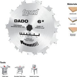 Freud SD206 6-in. x 10T Pro Dado Set