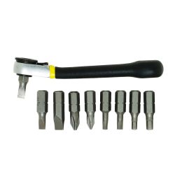 General Tools 80075 Nine-piece Ratcheting Offset Screwdriver Set