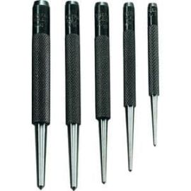 General SPC74 5 Pc Round Shank Center Punch Set