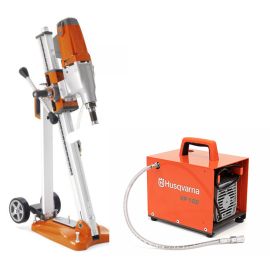 Husqvarna 965173606 Electric DMS 240 Core Drill w/ Vacuum Pump & Stand