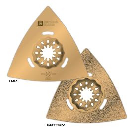 Imperial IBSL620-1 Starlock 3-1/8" Carbide Grit Triangle Rasp, 1PC