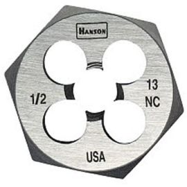 Irwin 9444 Hanson 1/2"-13 NC Thread 1" HCS Hex Die